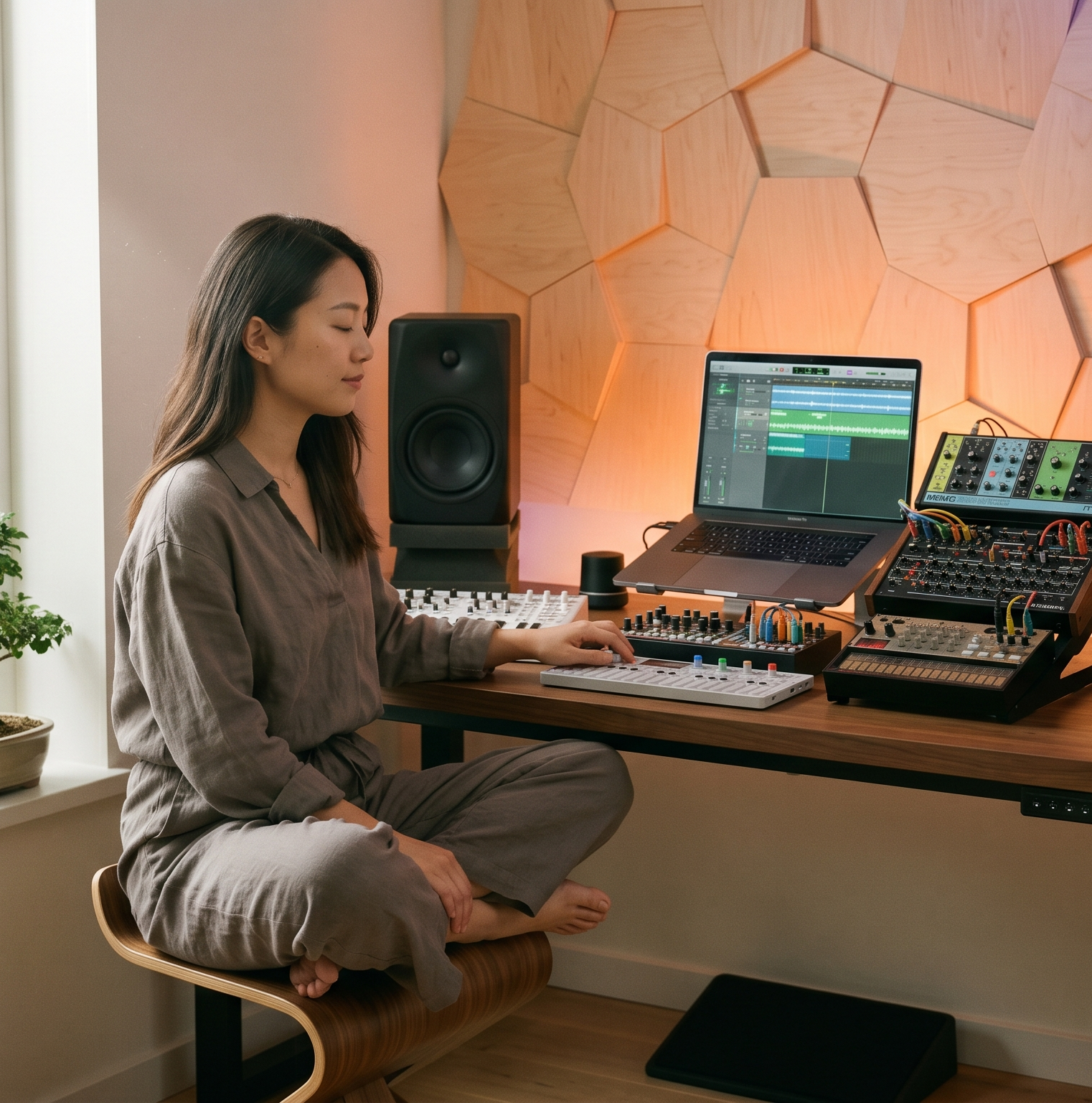 Zen From Well Oranised Electonic Music Setup